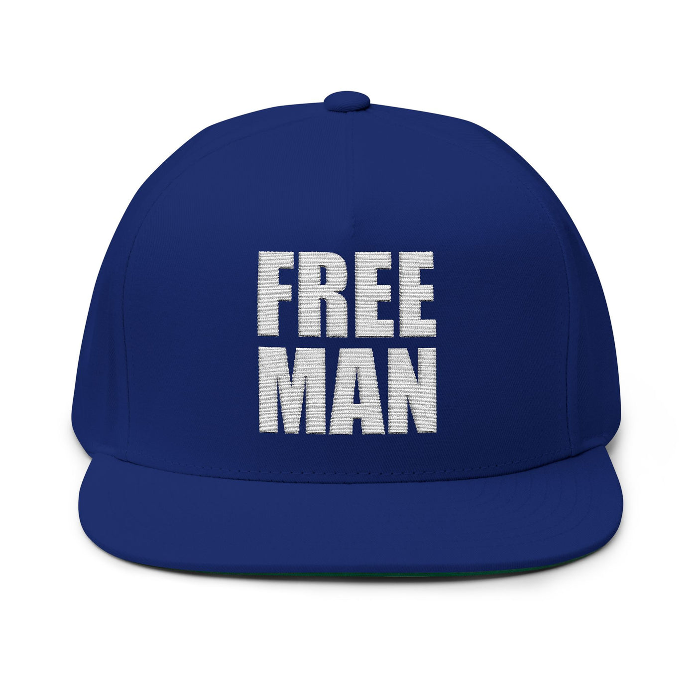 Lions Not Sheep "Free Man" Flat Bill Hat - Dark Version Old