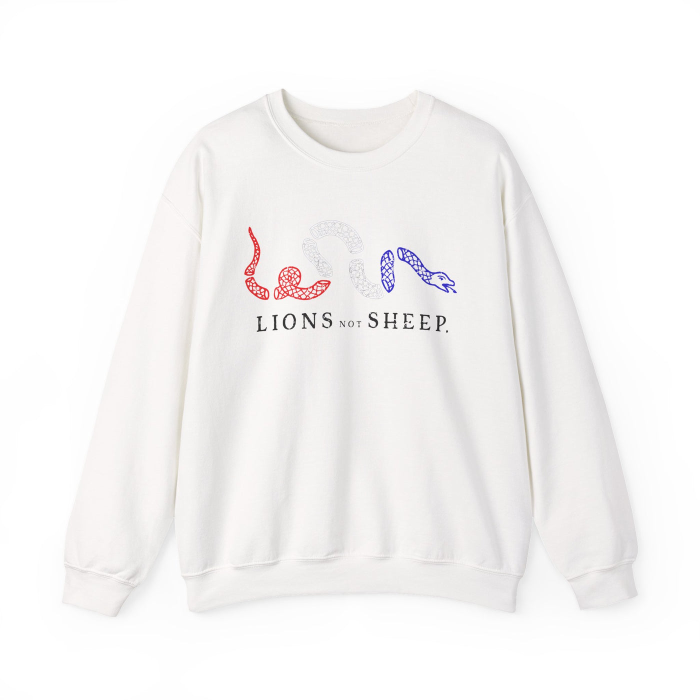 Lions Not Sheep "Join or Die" Unisex Crewneck Sweatshirt