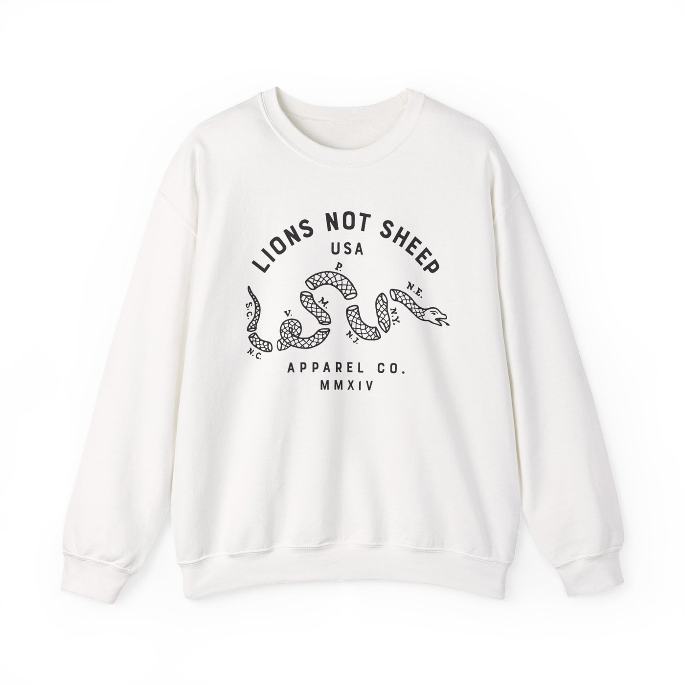Lions Not Sheep "Vintage Snake" Unisex Crewneck Sweatshirt