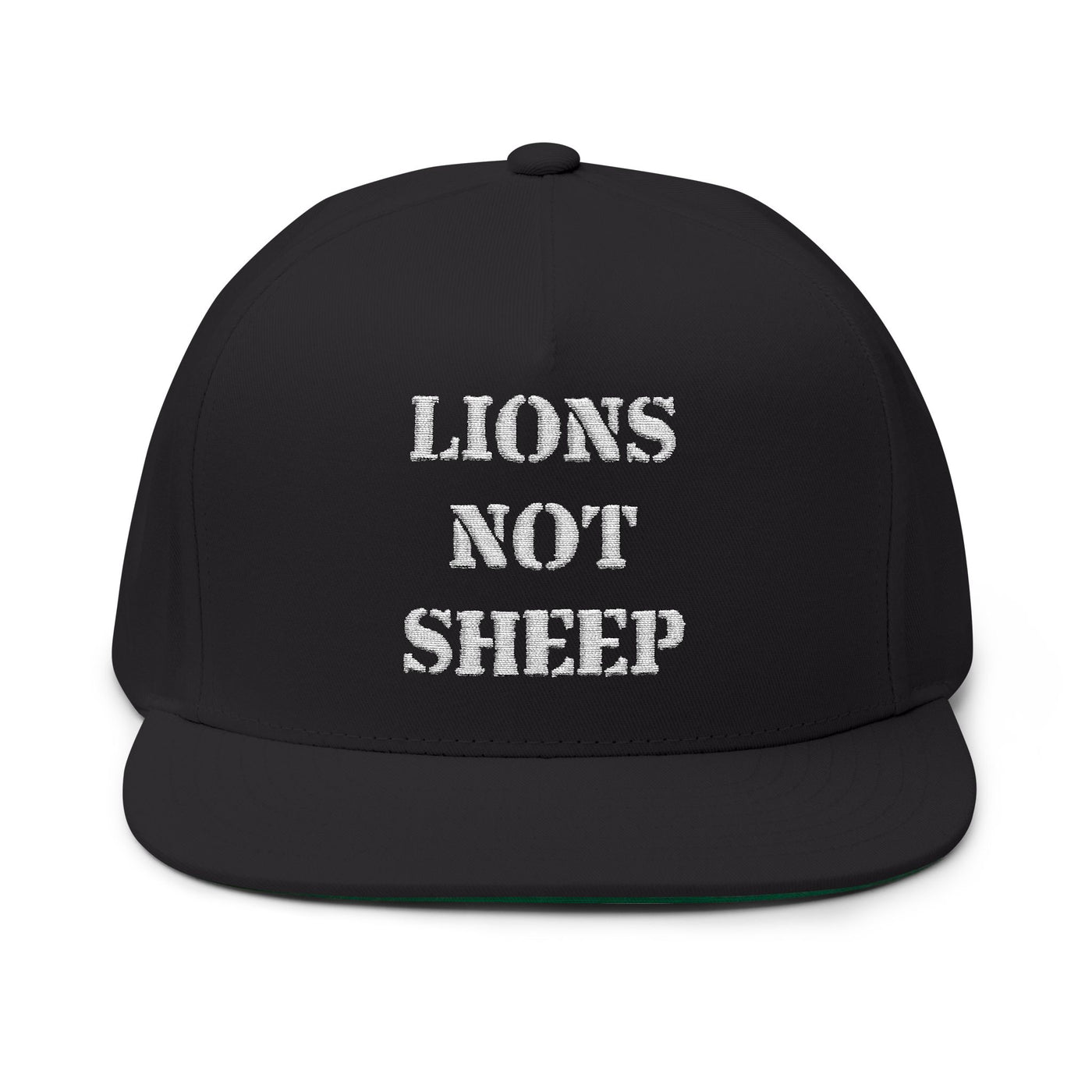 Lions Not Sheep "OG" Flat Bill Hat - Dark Version Old