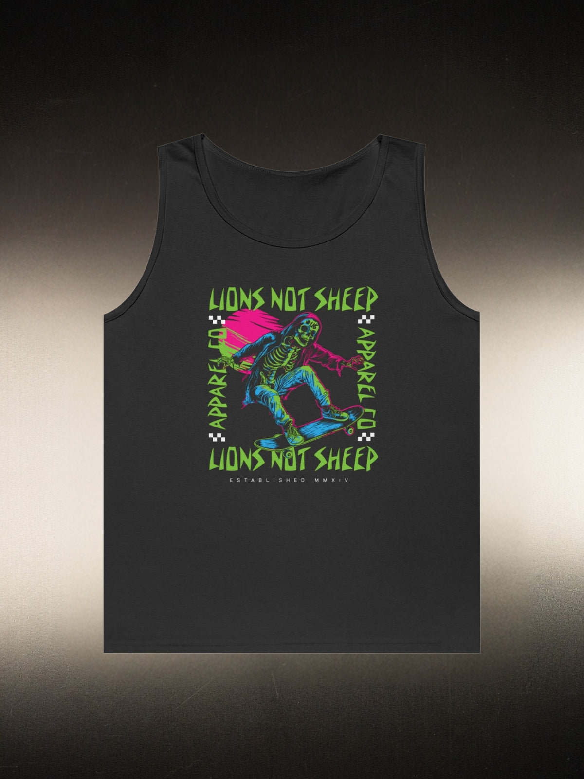 Lions Not Sheep "Skeleton Skate" Tank