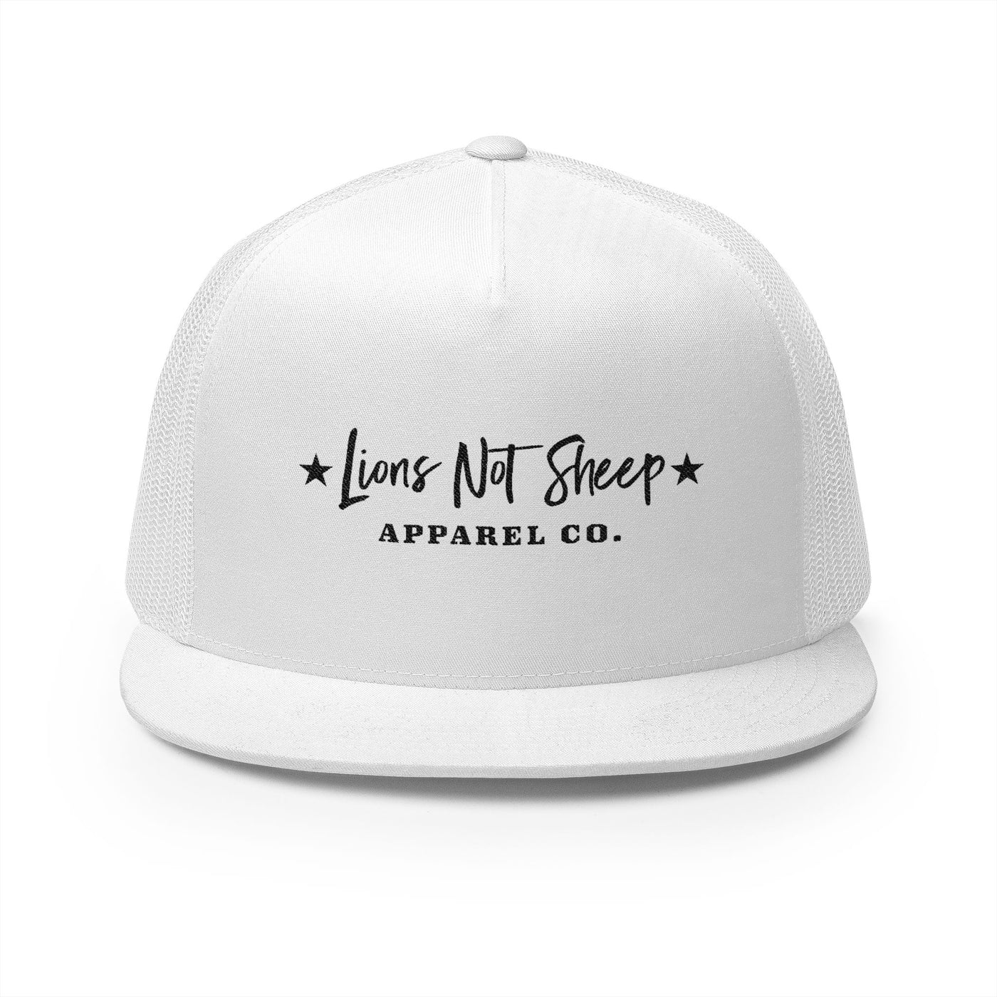 Lions Not Sheep "Apparel Co." 5 Panel Trucker Hat - Light Version Old