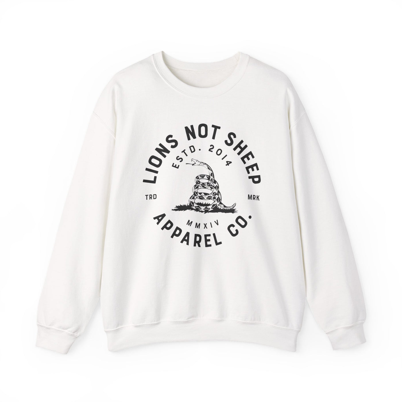 Lions Not Sheep "Don't Tread on Me" Unisex Crewneck Sweatshirt