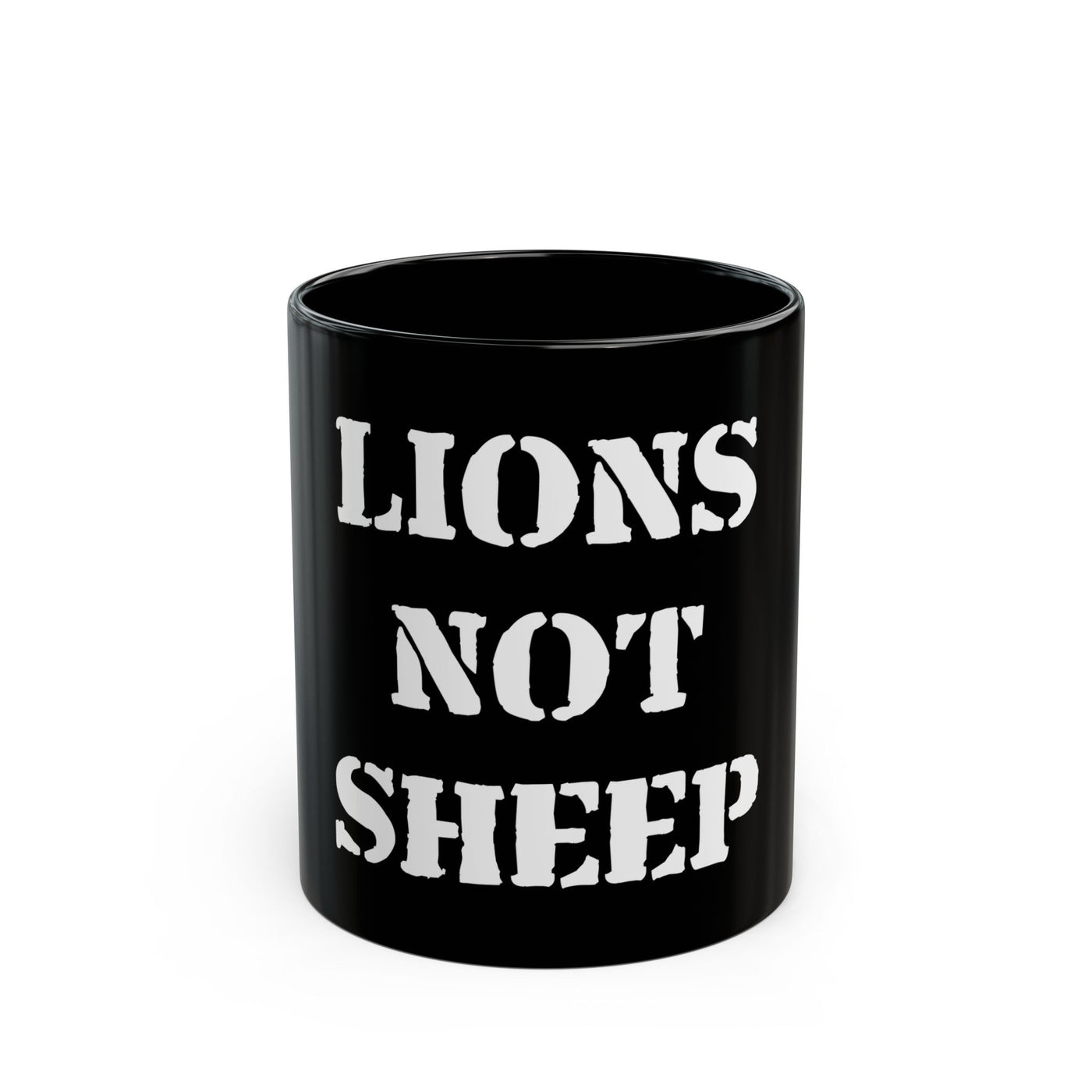 Lions Not Sheep 'OG' Black Mug