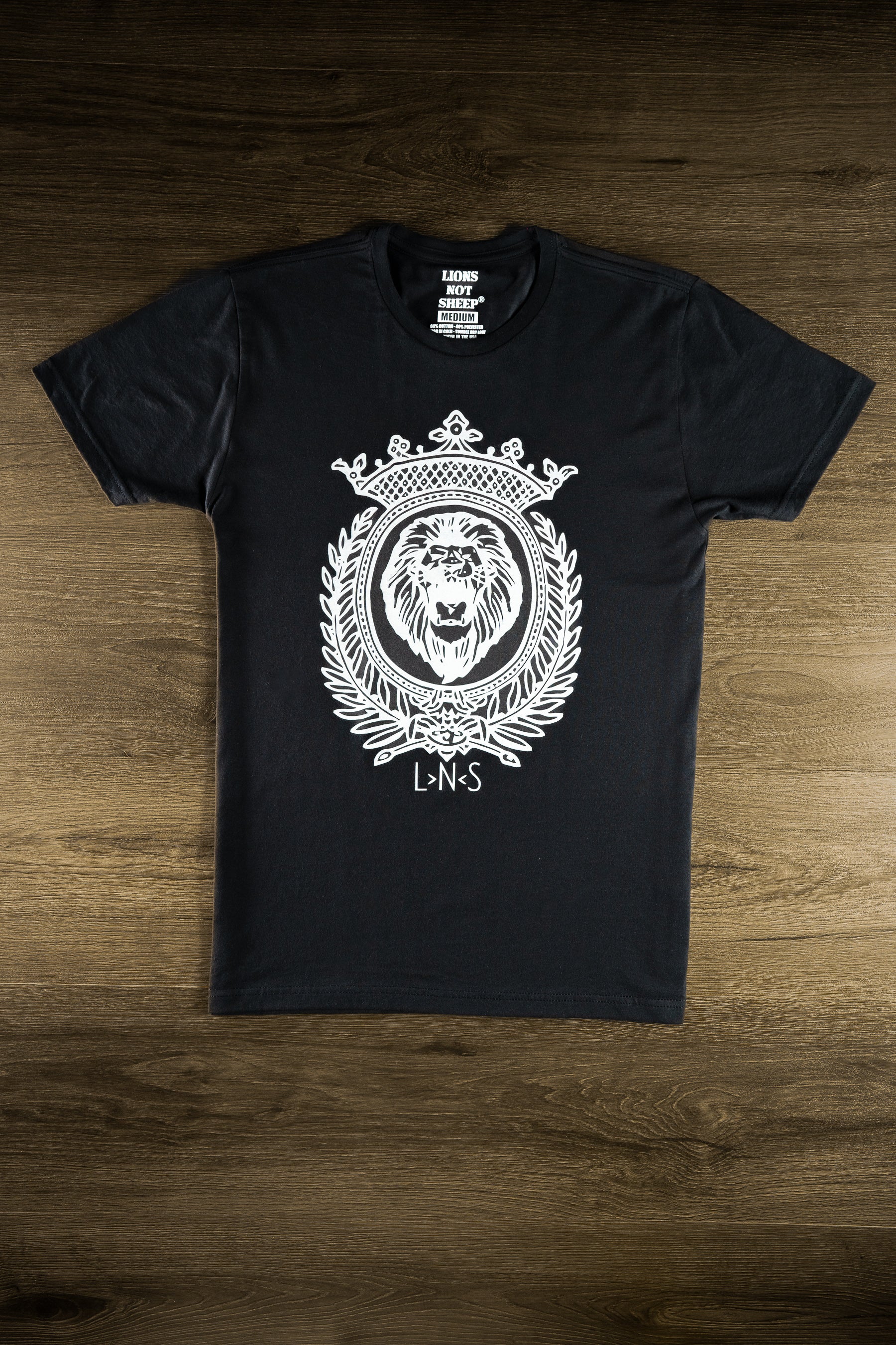 Lions Not Sheep "ROYAL" Tee (Black or White) - Lions Not Sheep ®