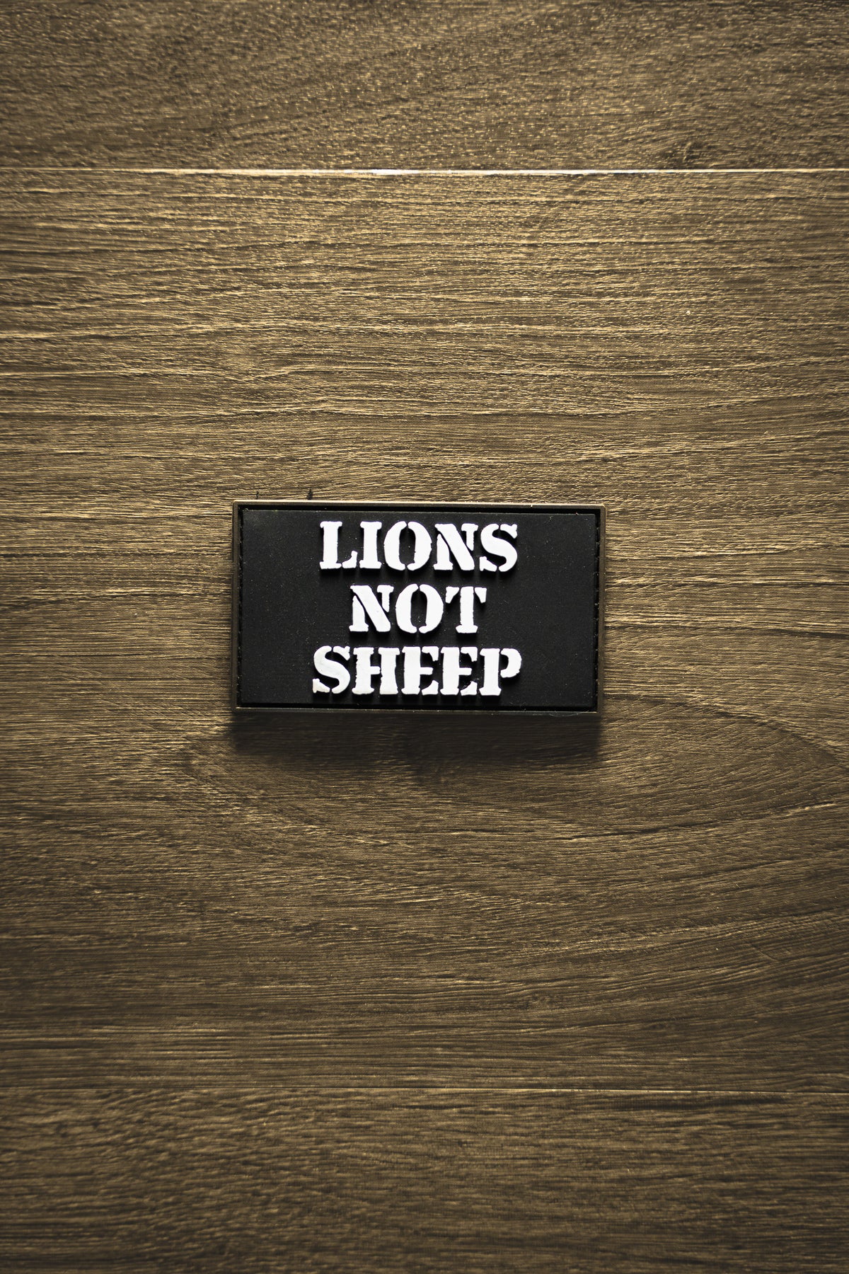Lions Not Sheep &quot;OG&quot; PVC Patch (Velcro Backing) - Lions Not Sheep ®