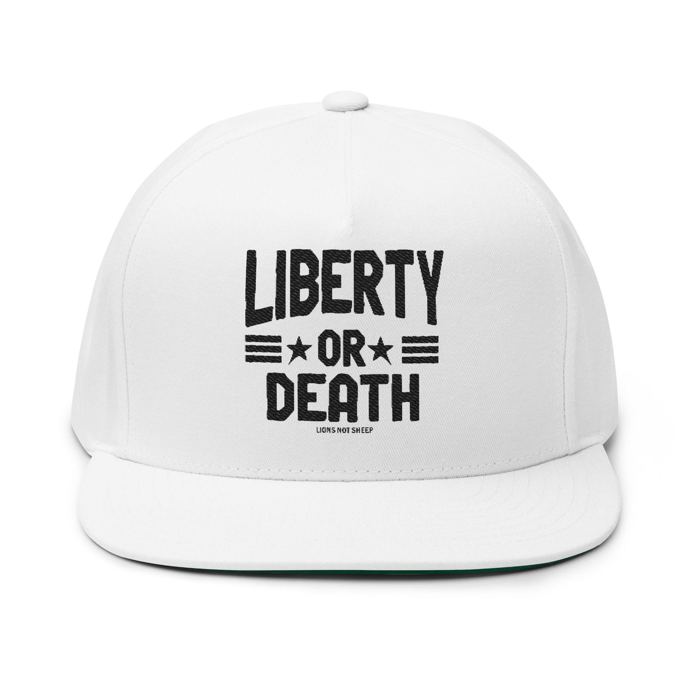 Lions Not Sheep "Liberty or Death" Flat Bill Hat - Light Version Old