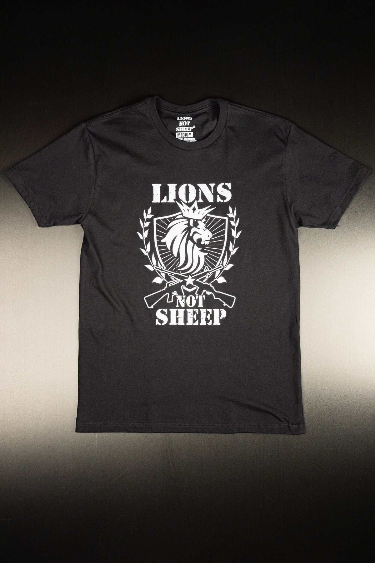 Lions Not Sheep &quot;Rifle&quot; Tee (Black)