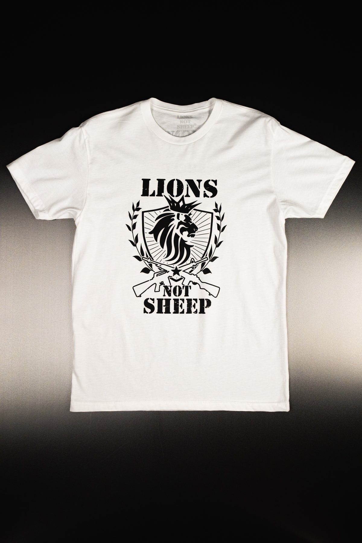 Lions Not Sheep &quot;Rifle&quot; Tee (White)