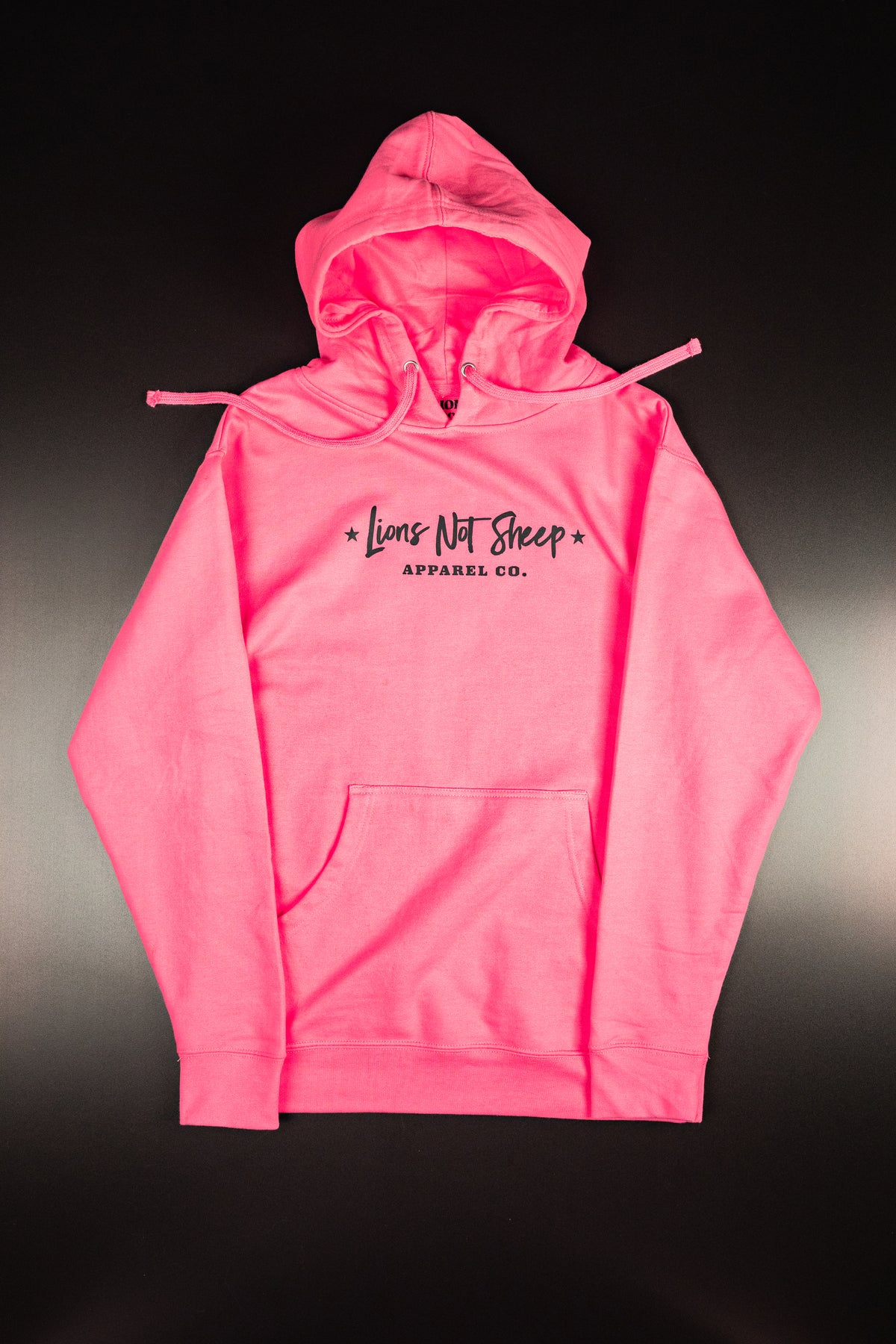 Lions Not Sheep &quot;Apparel Co.&quot; Unisex Pullover Hoodie (Pink)