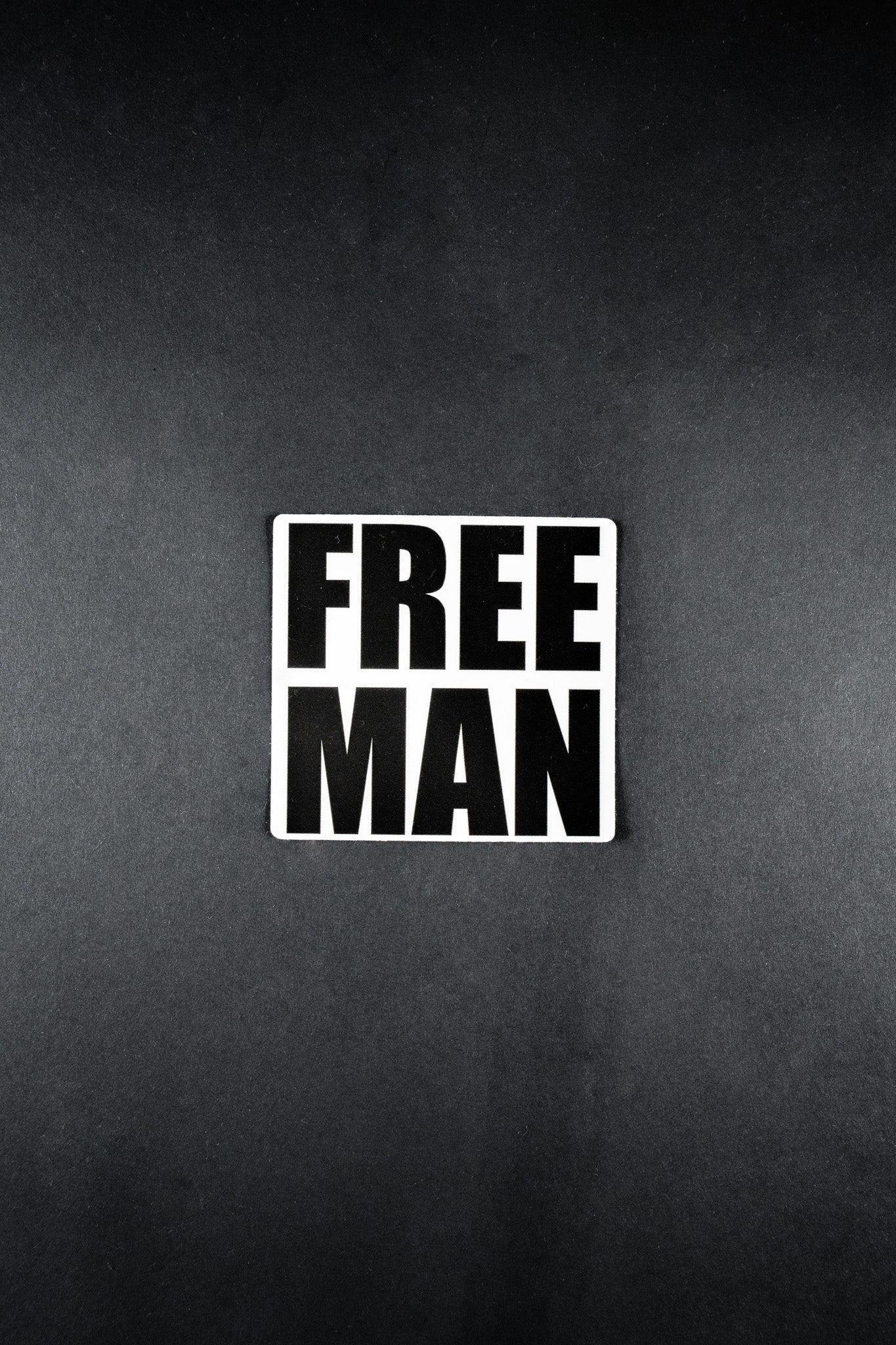 "FREE MAN" VINYL STICKER - Lions Not Sheep ®