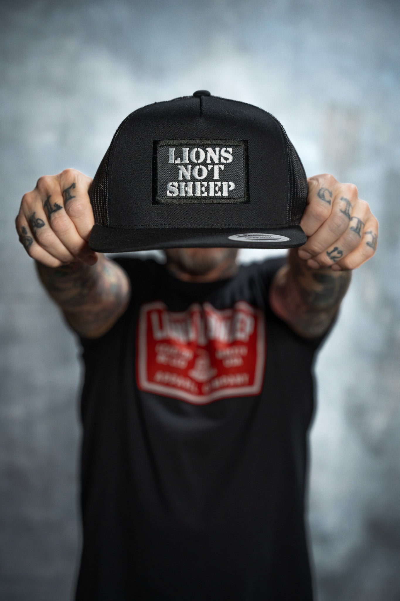 Lions Not Sheep OG Hat (All Black) - Lions Not Sheep ®