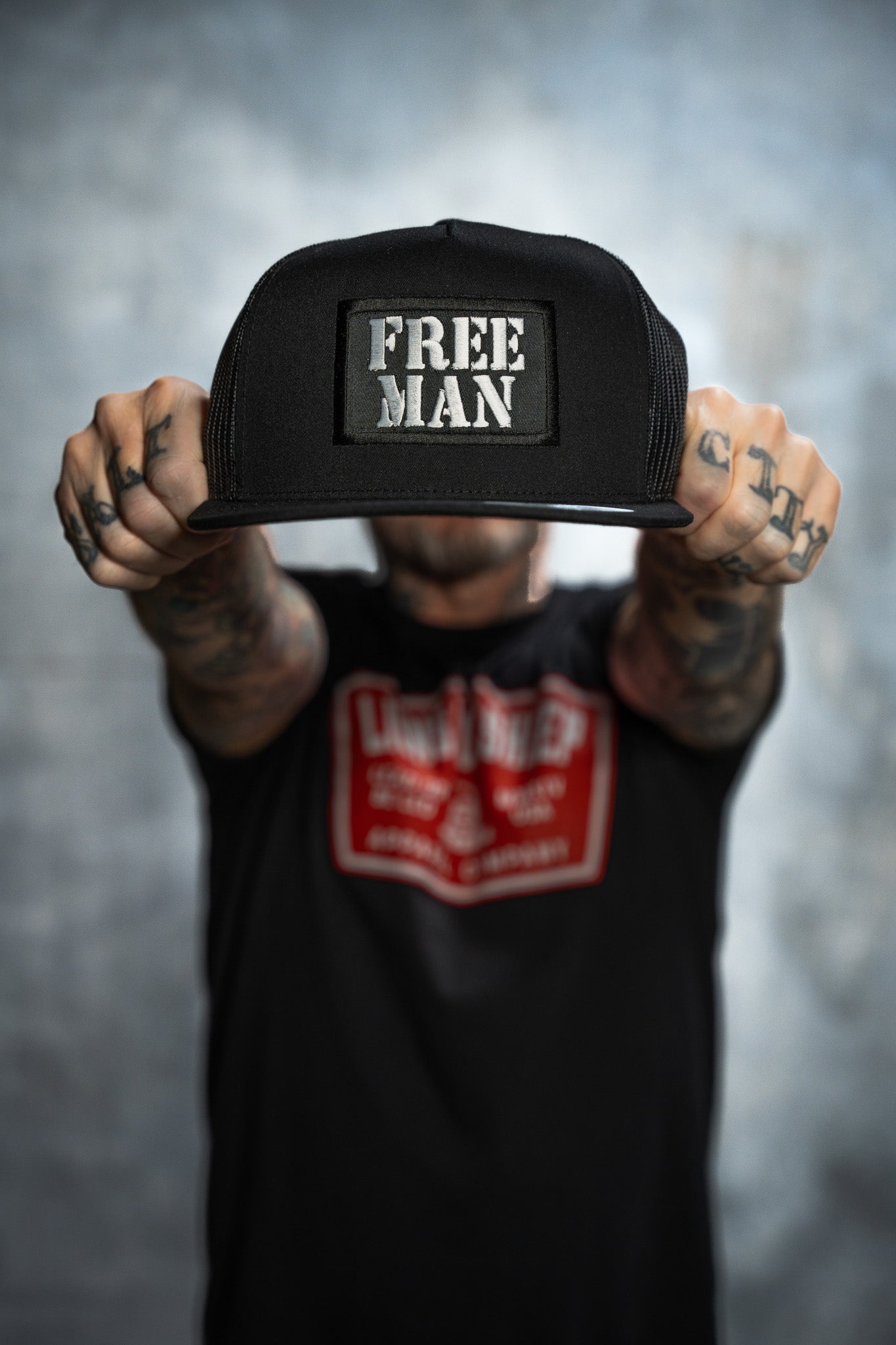 Lions Not Sheep FREE MAN Hat (All Black) - Lions Not Sheep ®