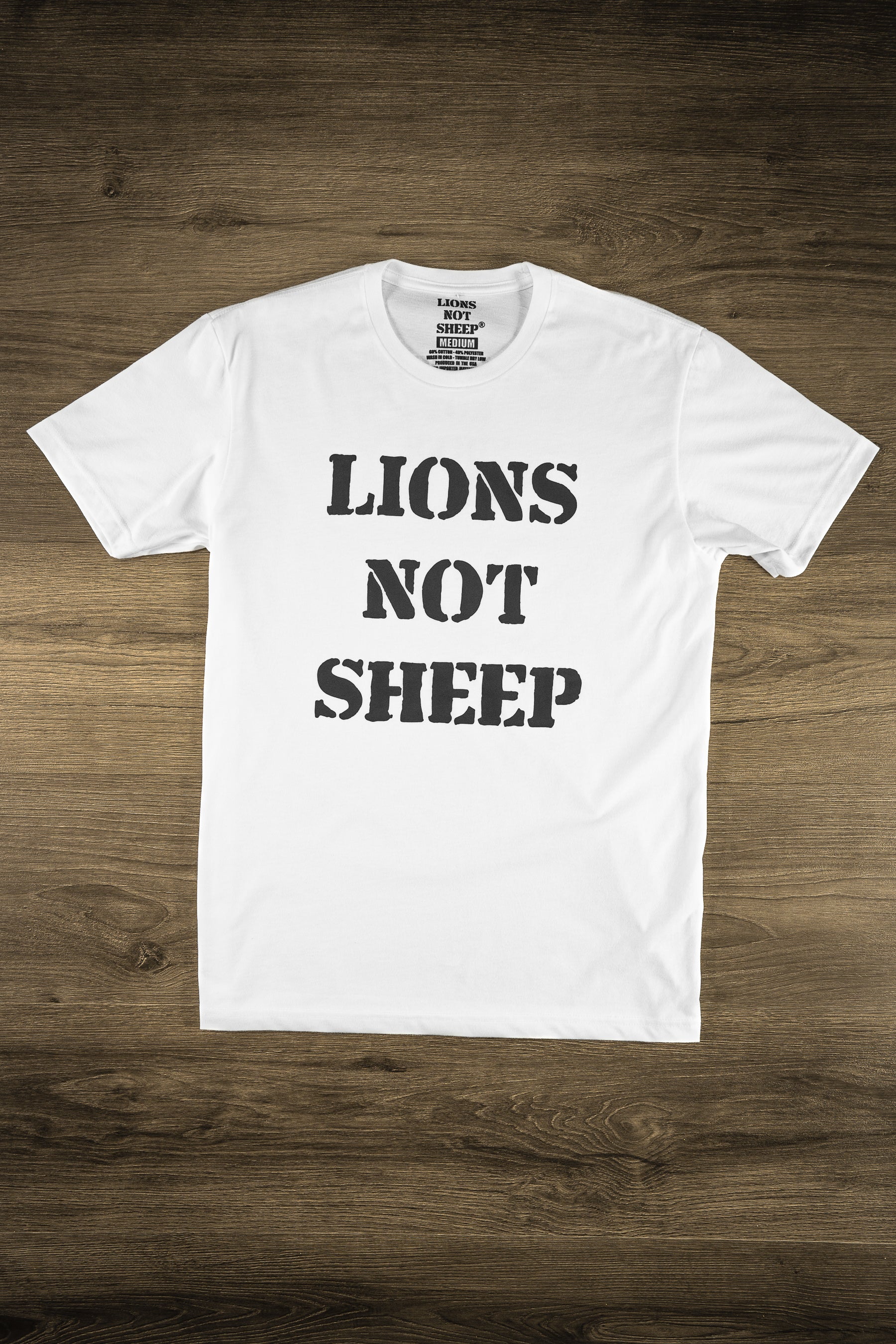 Lions Not Sheep "OG" Tee (White Edition) - Lions Not Sheep ®