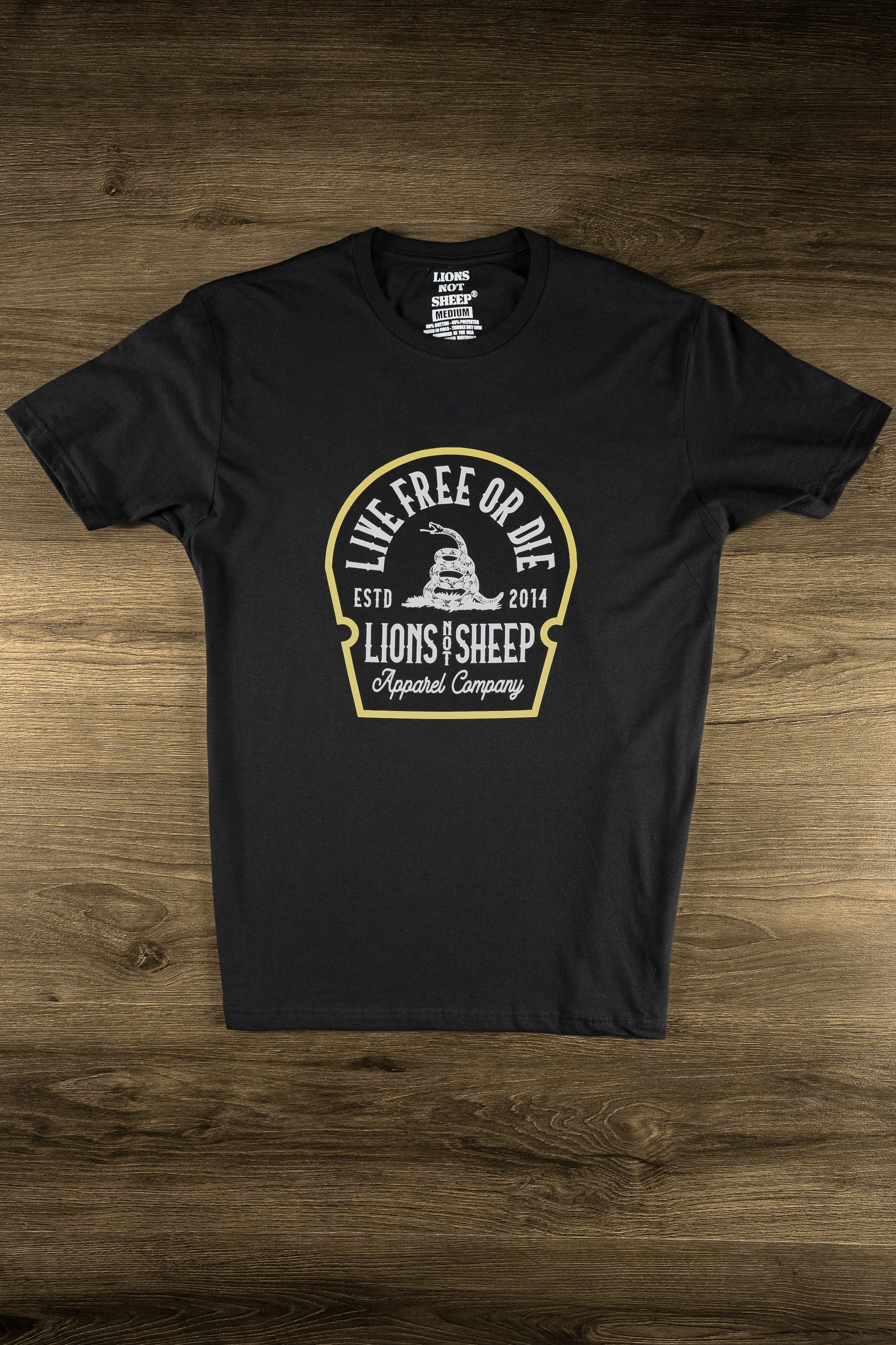 Lions Not Sheep "Live Free or Die" Tee - Lions Not Sheep ®