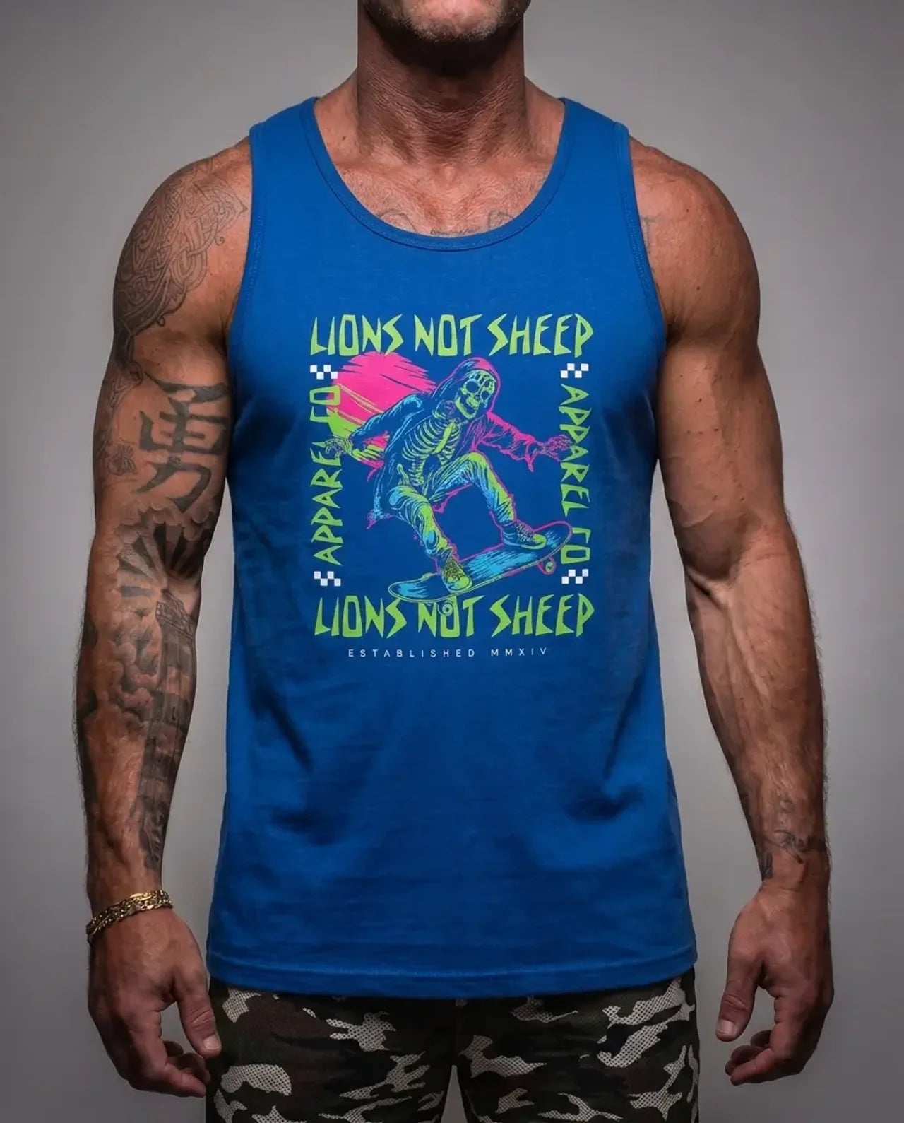 Lions Not Sheep "Skeleton Skate" Tank