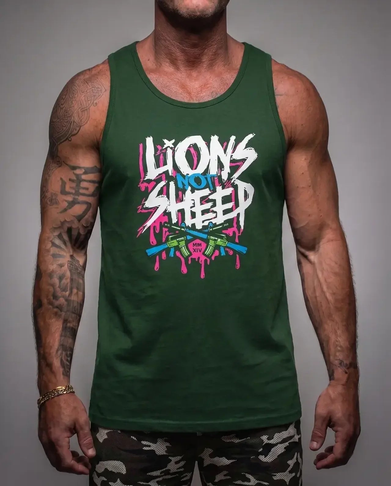 Lions Not Sheep "Graffiti & Guns" Tank