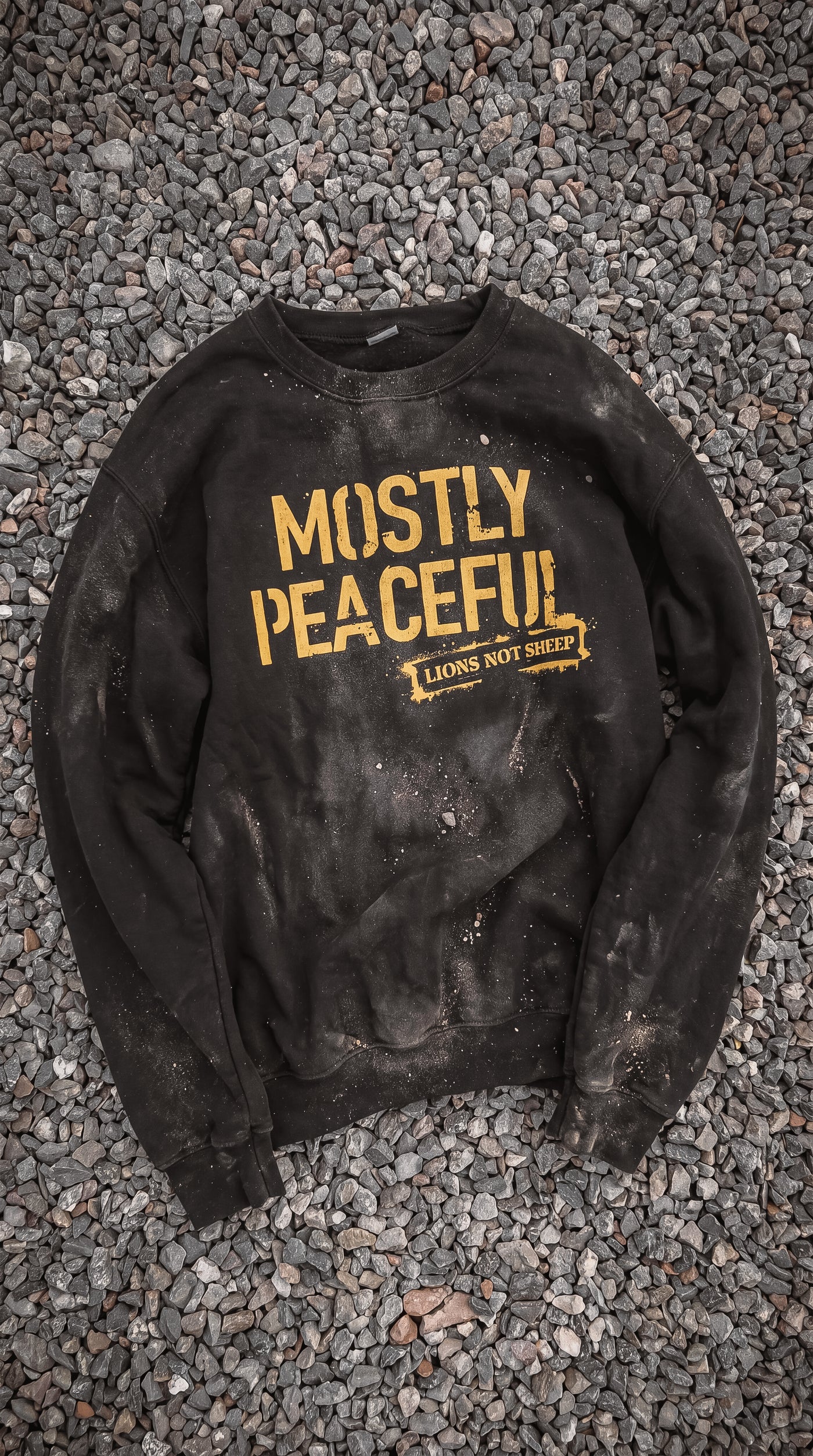 Lions Not Sheep "Mostly Peaceful" Unisex Crewneck Sweatshirt