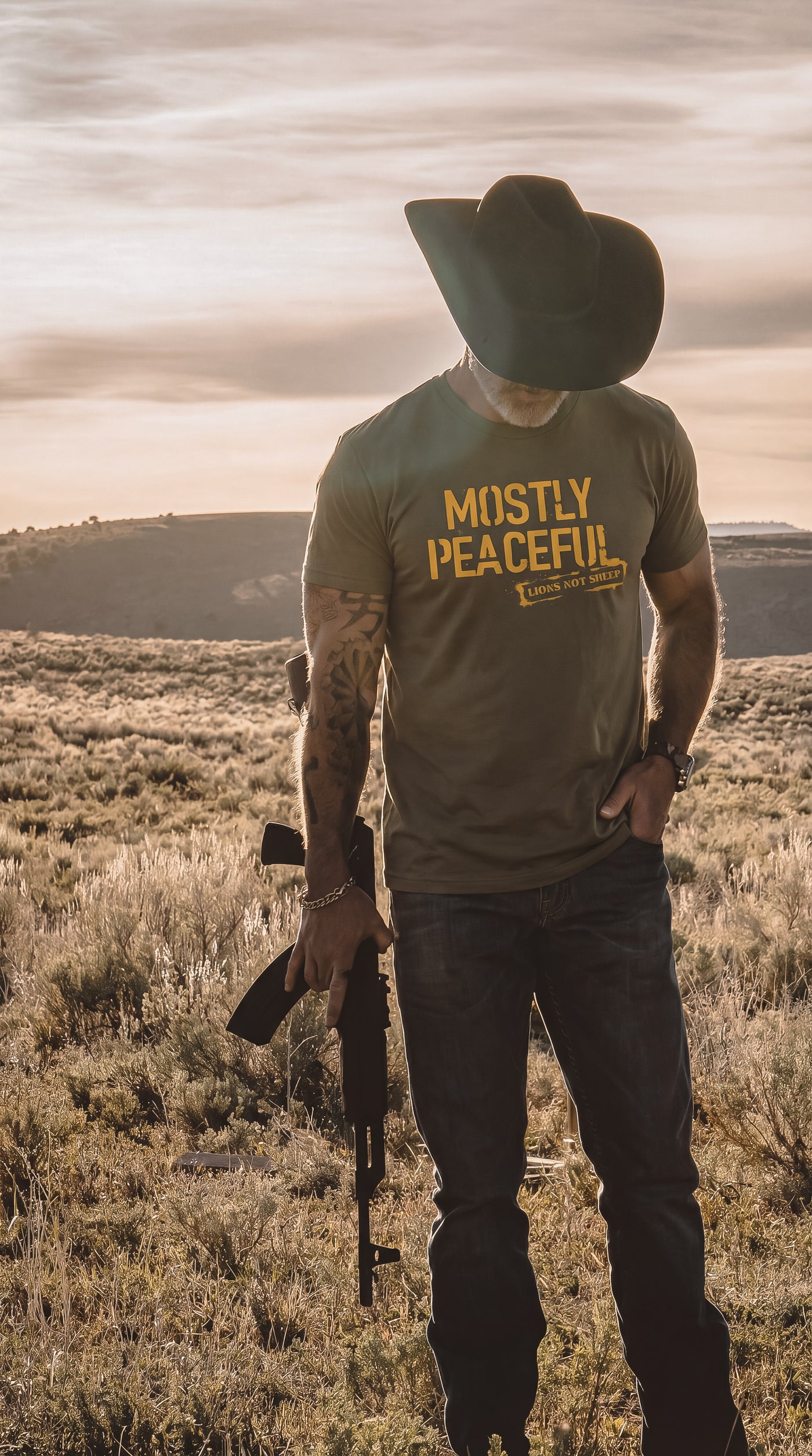 Lions Not Sheep “Mostly Peaceful” Tee