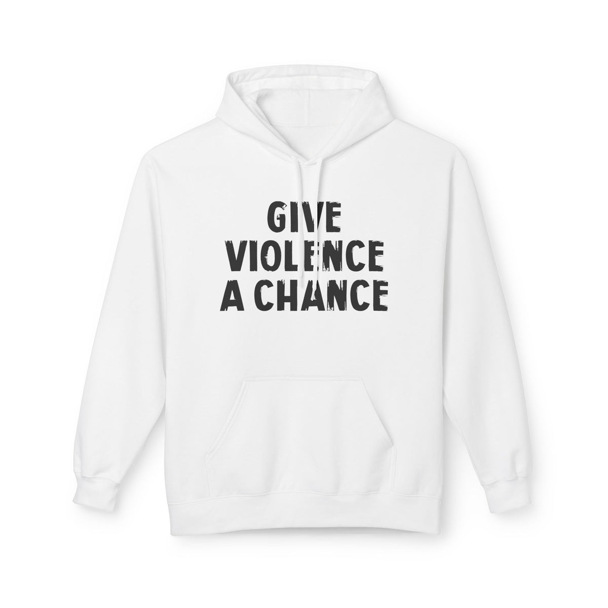 Lions Not Sheep "Give Violence A Chance" Softstyle Fleece Hoodie