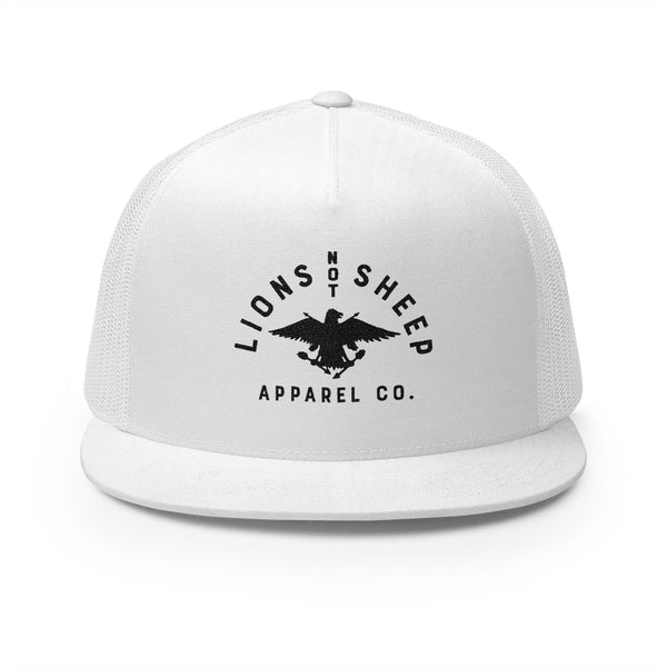 Lions Not Sheep "Vintage Eagle" 5 Panel Trucker Hat - Light Version Old