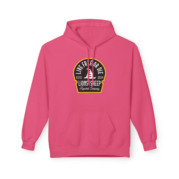 Lions Not Sheep "Live Free or Die" Softstyle Fleece Hoodie