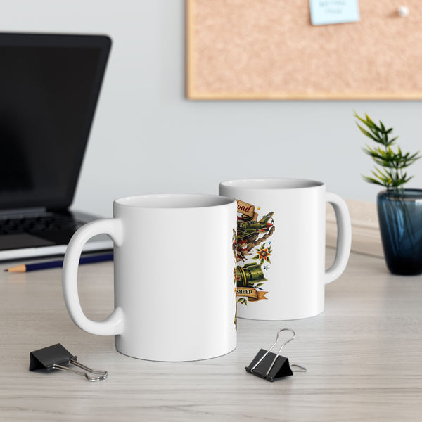 Lions Not Sheep "Pretty Payload" White Mug