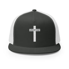 Lions Not Sheep "Cross" 5 Panel Trucker Hat - Dark Version Old