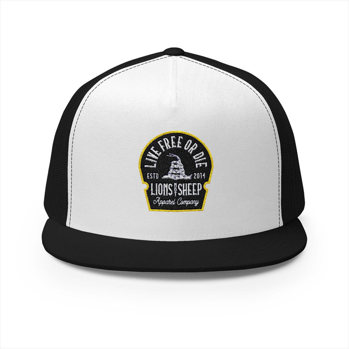 Lions Not Sheep &quot;Live Free or Die&quot; 5 Panel Trucker Hat