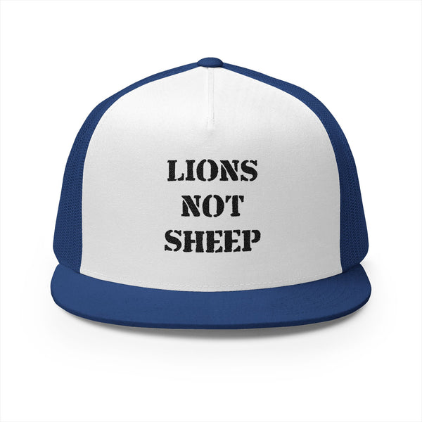 Lions Not Sheep "OG" 5 Panel Trucker Hat - Light Version Old