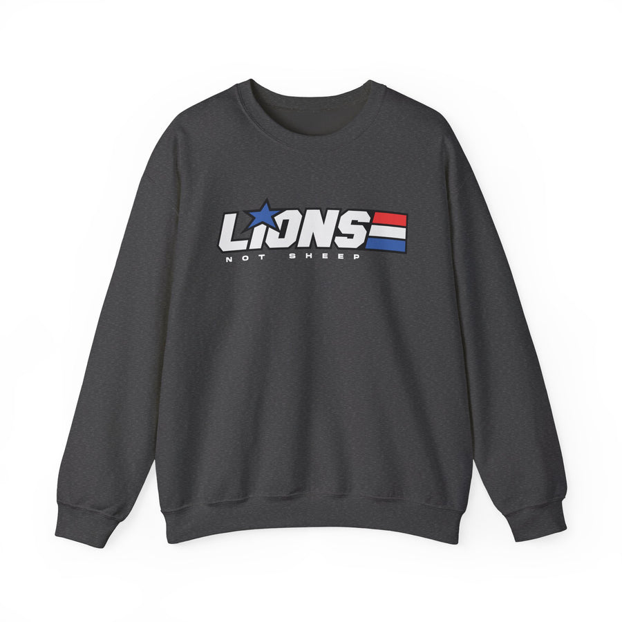 Lions Not Sheep "American Hero" Unisex Crewneck Sweatshirt