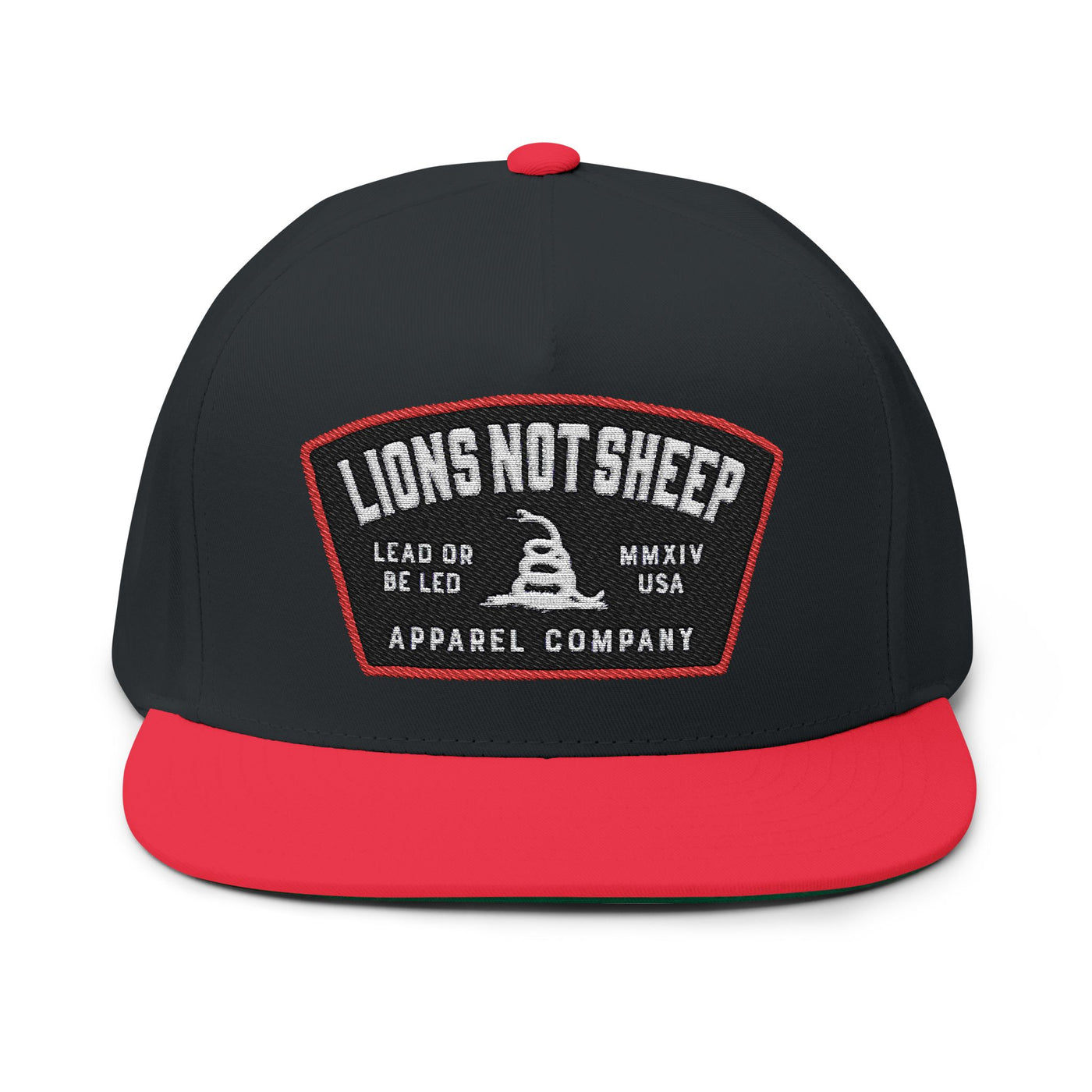 Lions Not Sheep "Lead From the Front" Flat Bill Hat Old