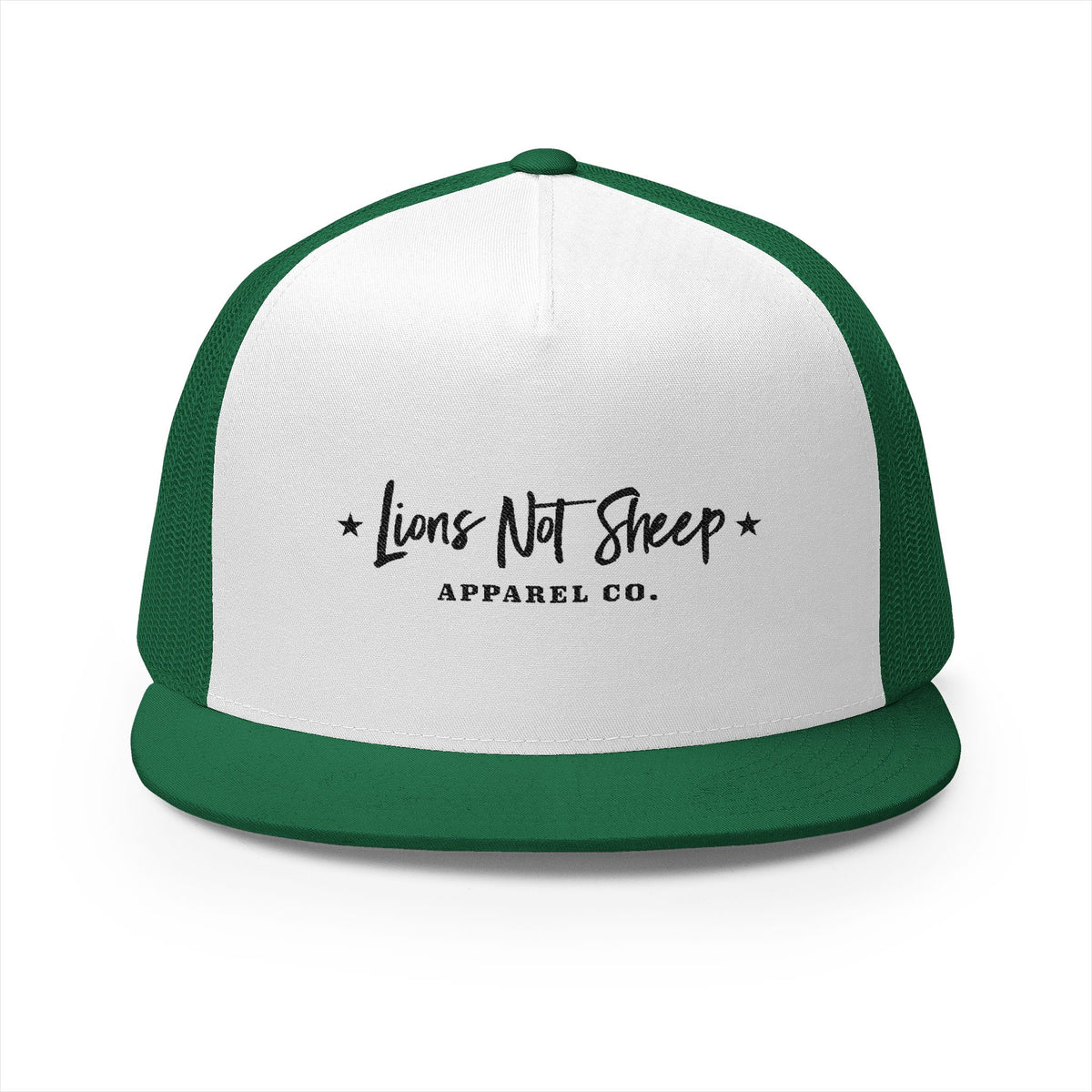 Lions Not Sheep &quot;Apparel Co.&quot; 5 Panel Trucker Hat - Light Version