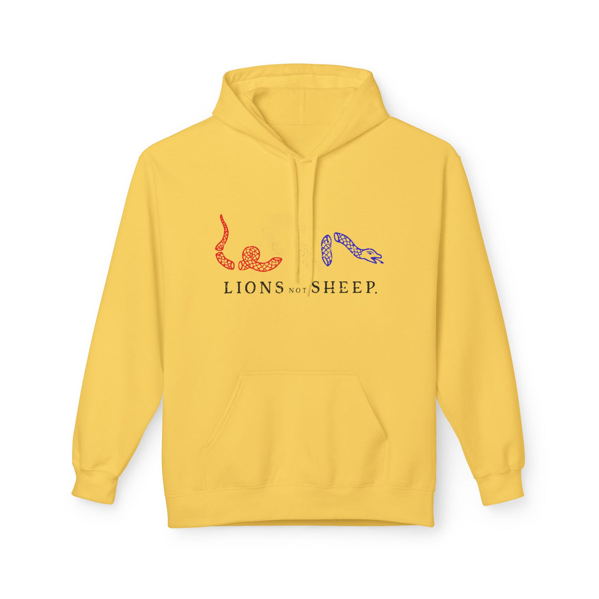 Lions Not Sheep "Join or Die" Softstyle Fleece Hoodie