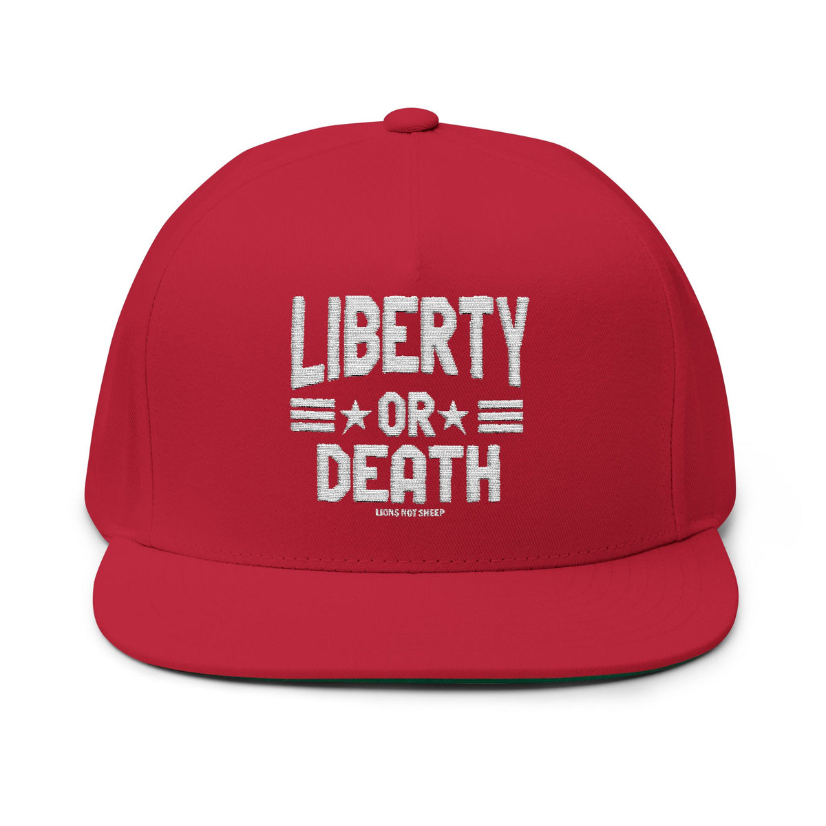 Lions Not Sheep &quot;Liberty or Death&quot; Flat Bill Hat - Dark Version