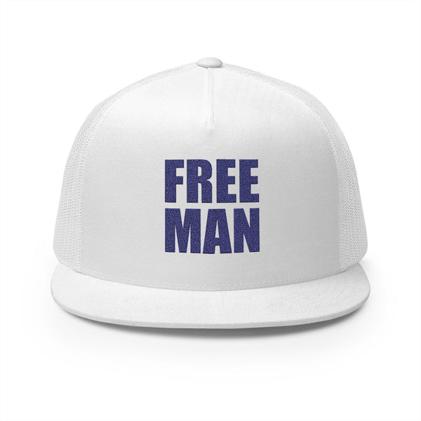 Lions Not Sheep "Free Man" 5 Panel Trucker Hat - Light Version Old