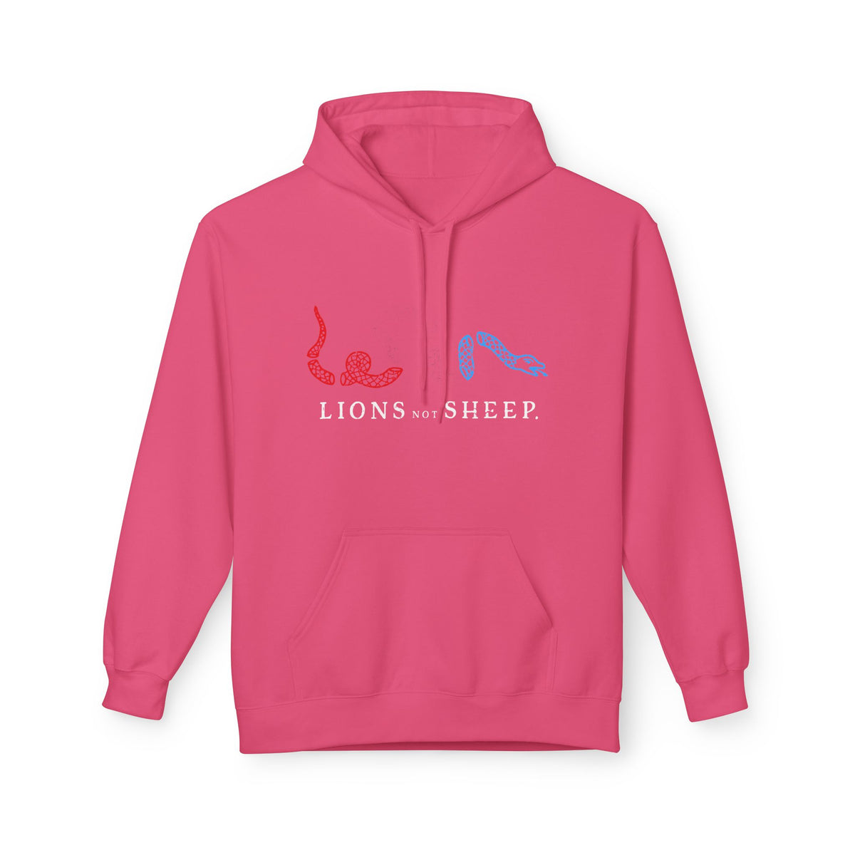 Lions Not Sheep "Join or Die" Softstyle Fleece Hoodie