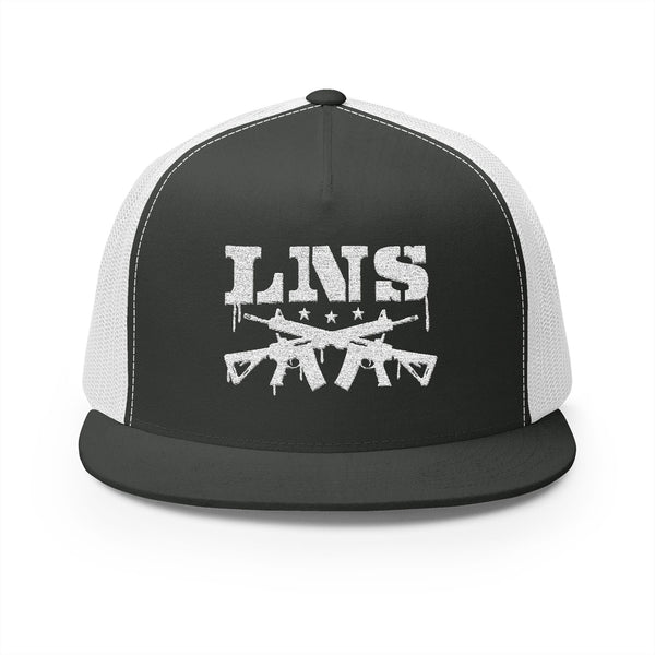 Lions Not Sheep "AR-15" 5 Panel Trucker Hat - Dark Version Old