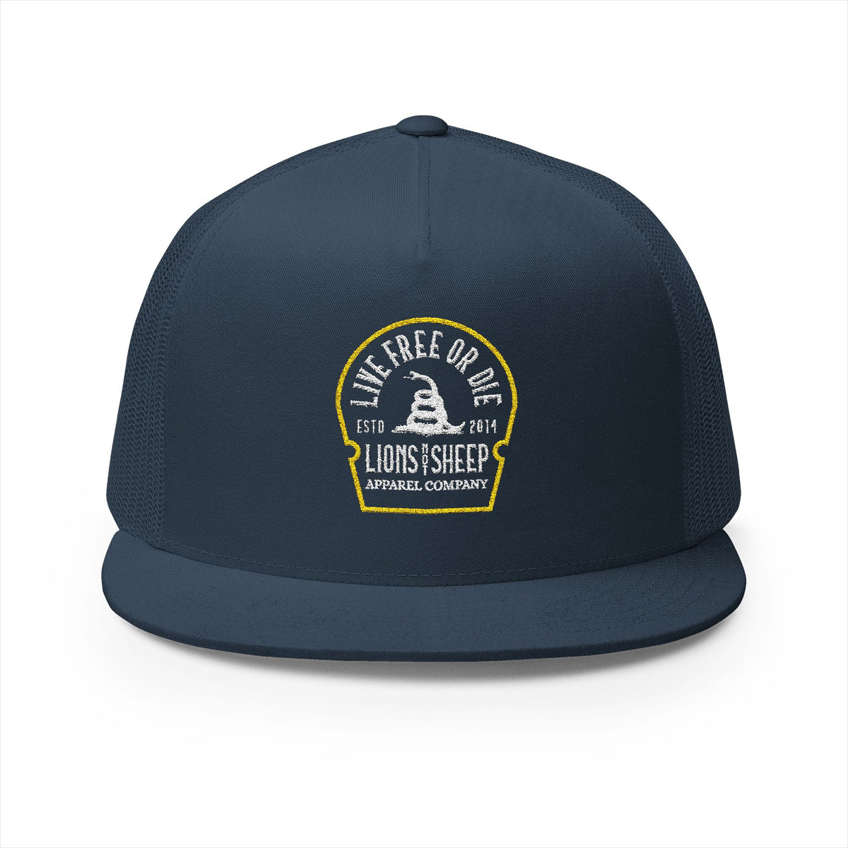 Lions Not Sheep &quot;Live Free or Die&quot; 5 Panel Trucker Hat