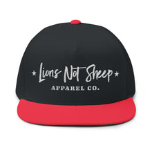 Lions Not Sheep "Apparel Co." Flat Bill Hat - Dark Version Old