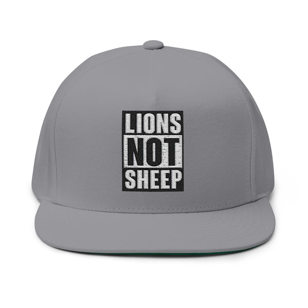 Lions Not Sheep "Straight Outta" Flat Bill Hat Old