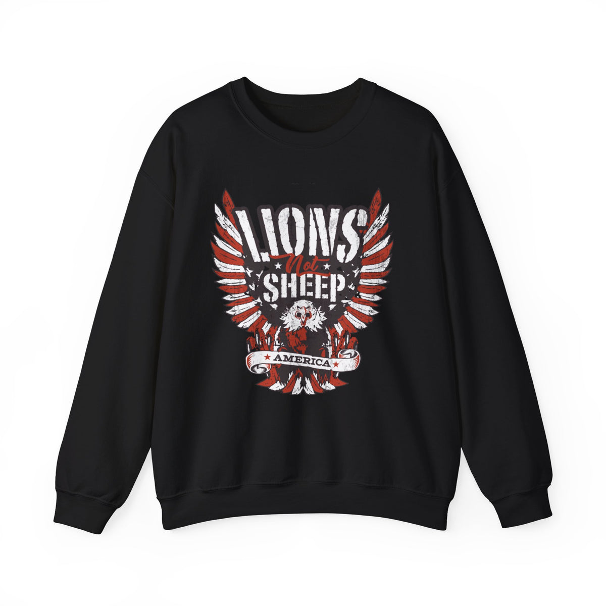 Lions Not Sheep "America" Unisex Crewneck Sweatshirt