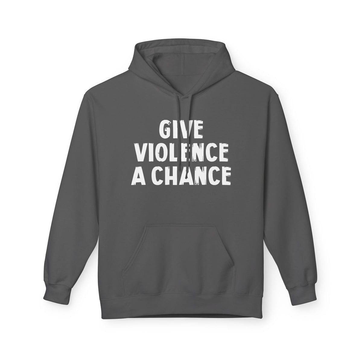 Lions Not Sheep "Give Violence A Chance" Softstyle Fleece Hoodie