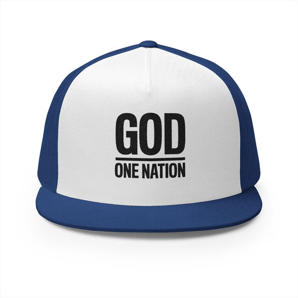 Lions Not Sheep "God's Nation" 5 Panel Trucker Hat - Light Version Old