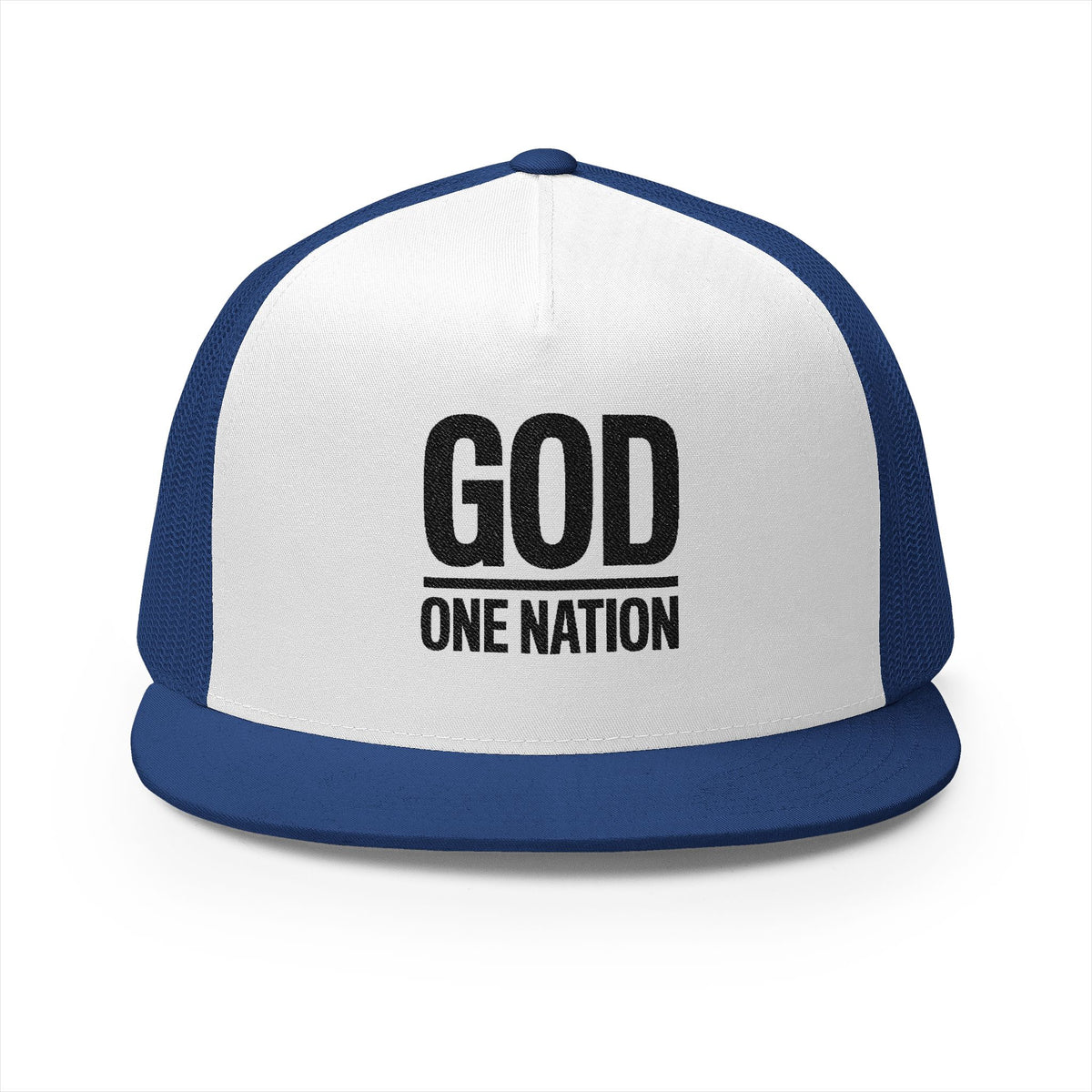 Lions Not Sheep &quot;God&#39;s Nation&quot; 5 Panel Trucker Hat - Light Version