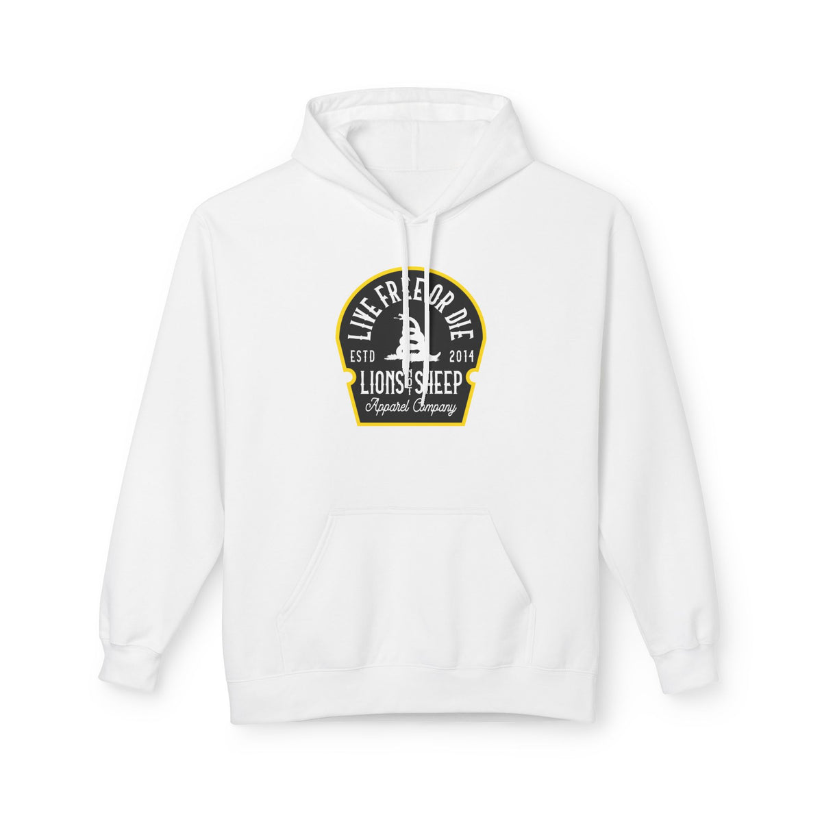Lions Not Sheep "Live Free or Die" Softstyle Fleece Hoodie
