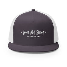 Lions Not Sheep "Apparel Co." 5 Panel Trucker Hat - Dark Version