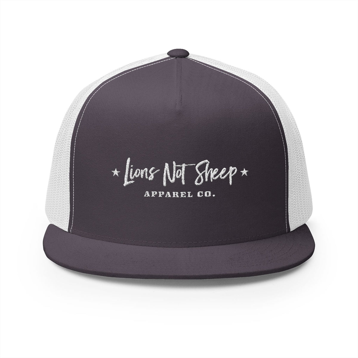 Lions Not Sheep &quot;Apparel Co.&quot; 5 Panel Trucker Hat - Dark Version