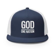 Lions Not Sheep "God's Nation" 5 Panel Trucker Hat - Dark Version Old