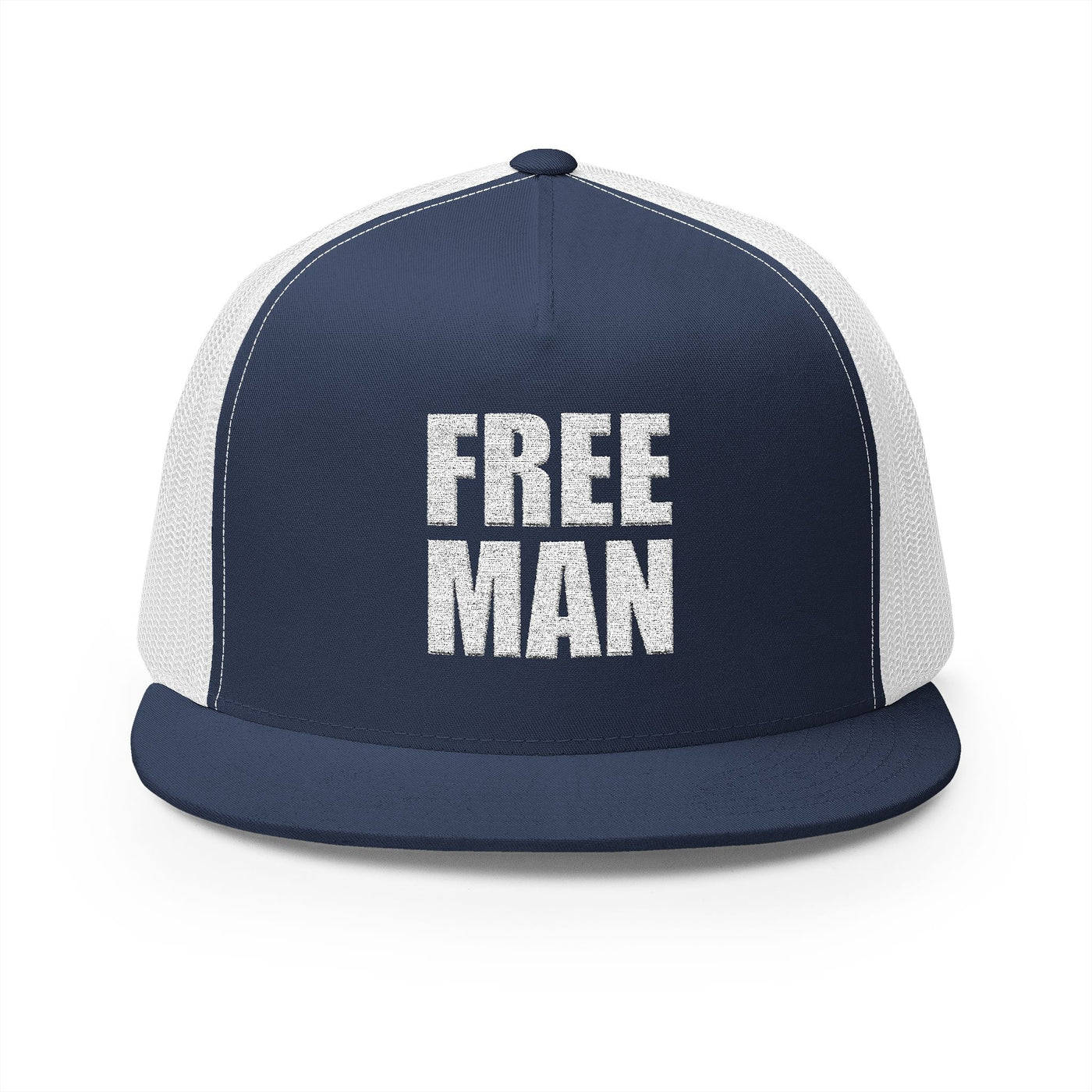 Lions Not Sheep "Free Man" 5 Panel Trucker Hat - Dark Version Old
